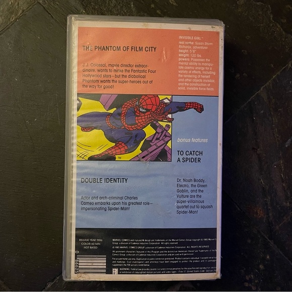 1985 Marvel Comics Fantastic Four Vol 2 The Phantom Of Film City #22 VHS Rare - Picture 3 of 9